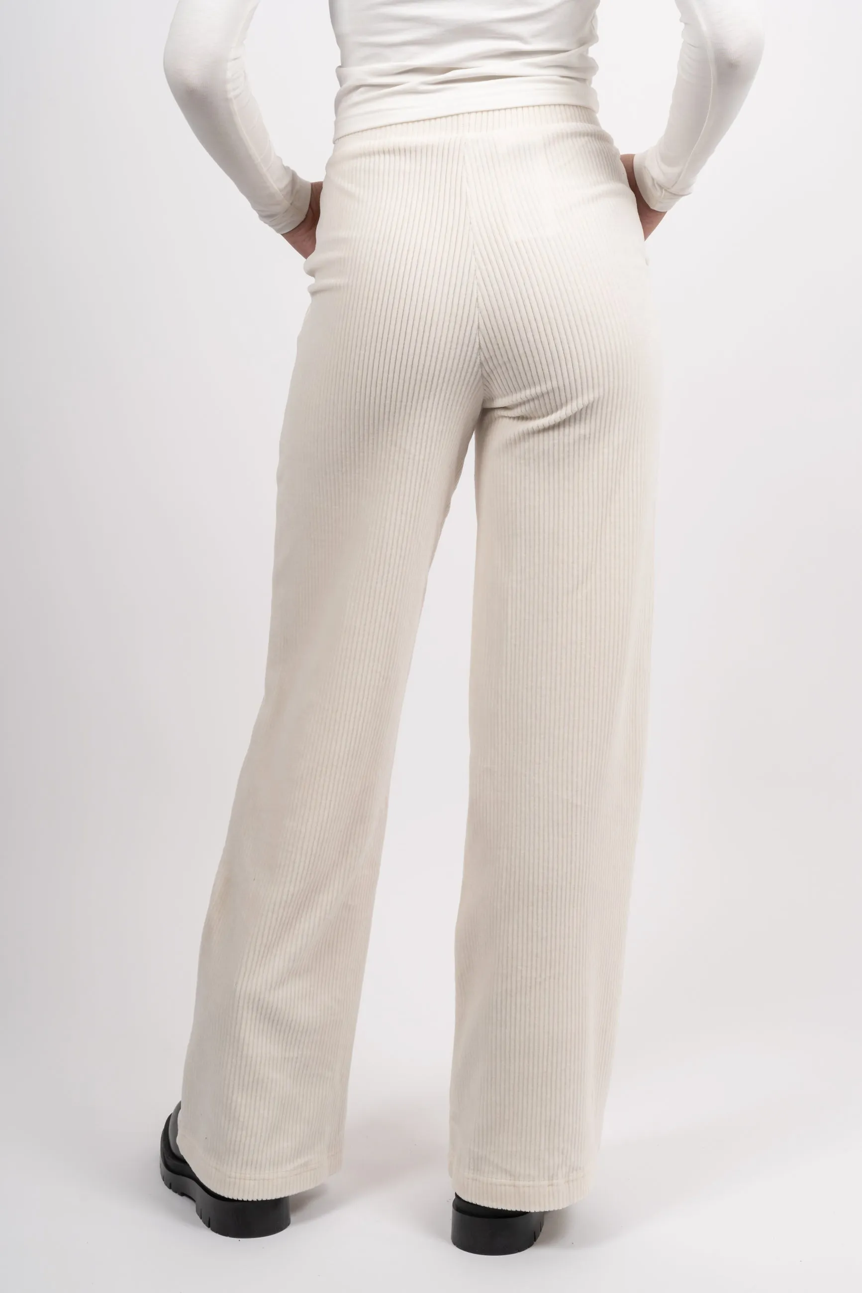 Camerino High Waist Pants - Egret