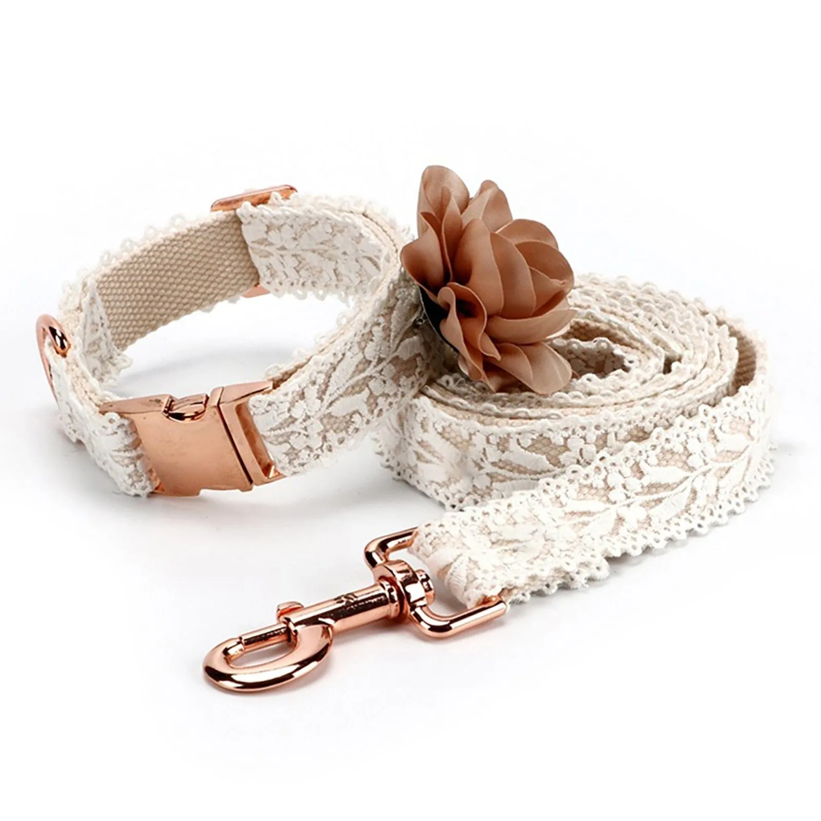 DIVA Pet - Elegant Lace Collar And Leash Set