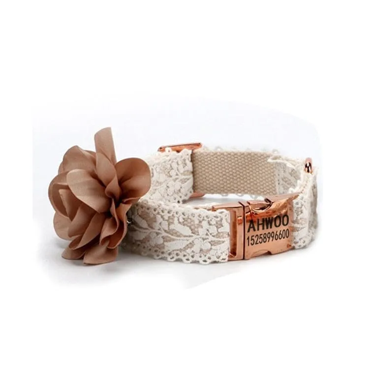 DIVA Pet - Elegant Lace Collar And Leash Set