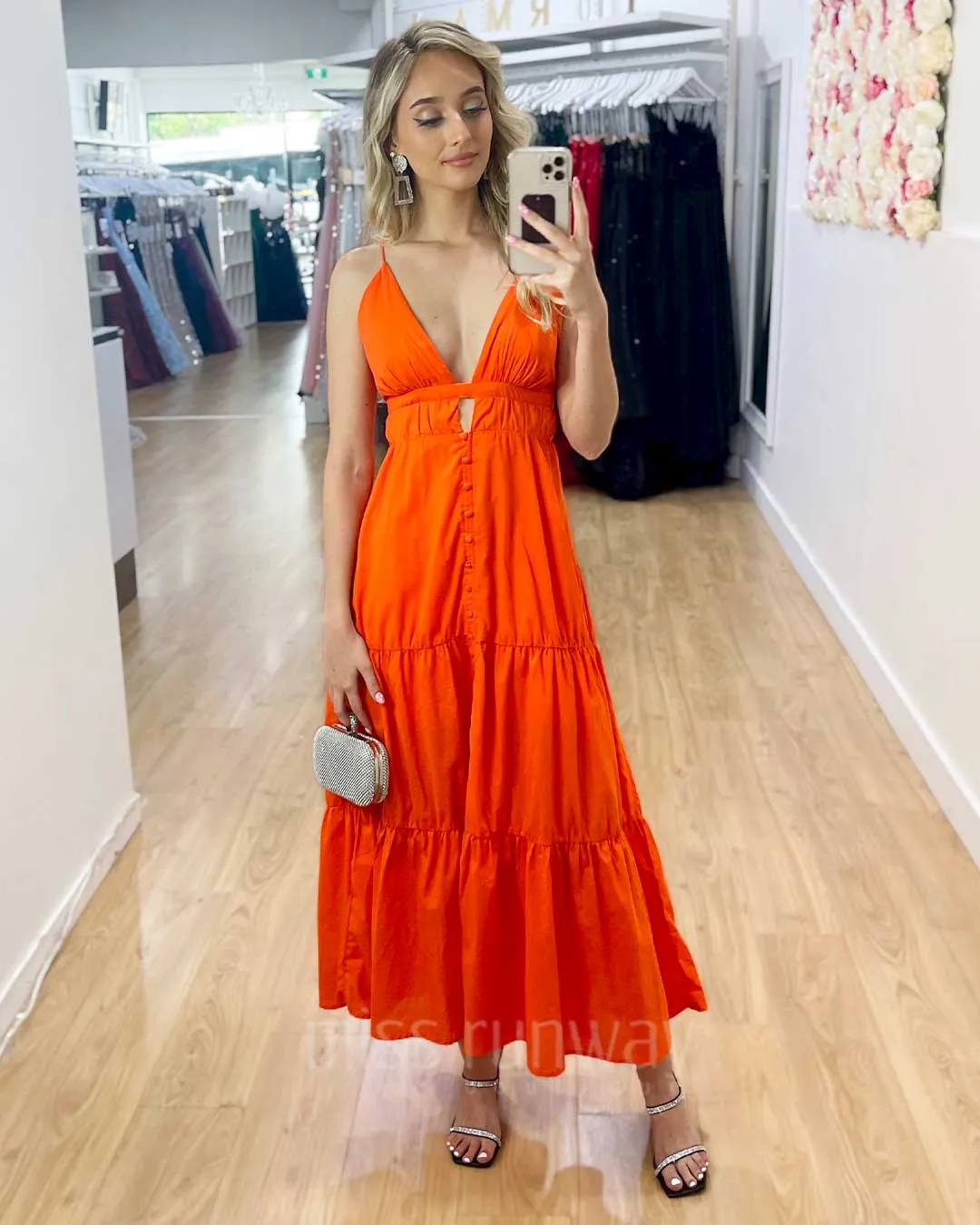 Gabby Maxi Dress - Orange