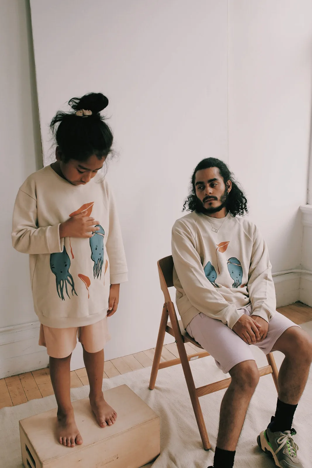 Kids' Squid Sweatshirt White