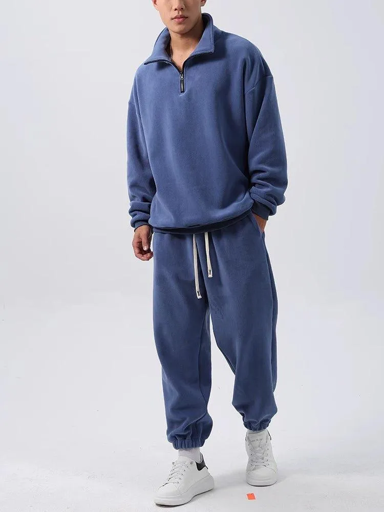 Men’s Fleece Sports Suit – Wide Loose Set