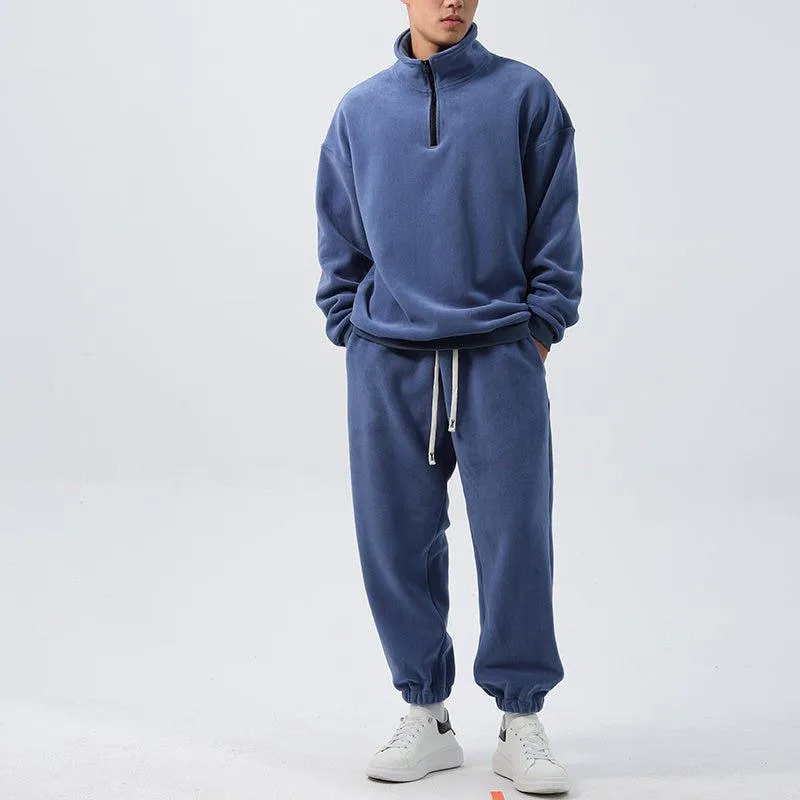 Men’s Fleece Sports Suit – Wide Loose Set