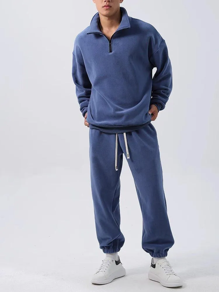 Men’s Fleece Sports Suit – Wide Loose Set