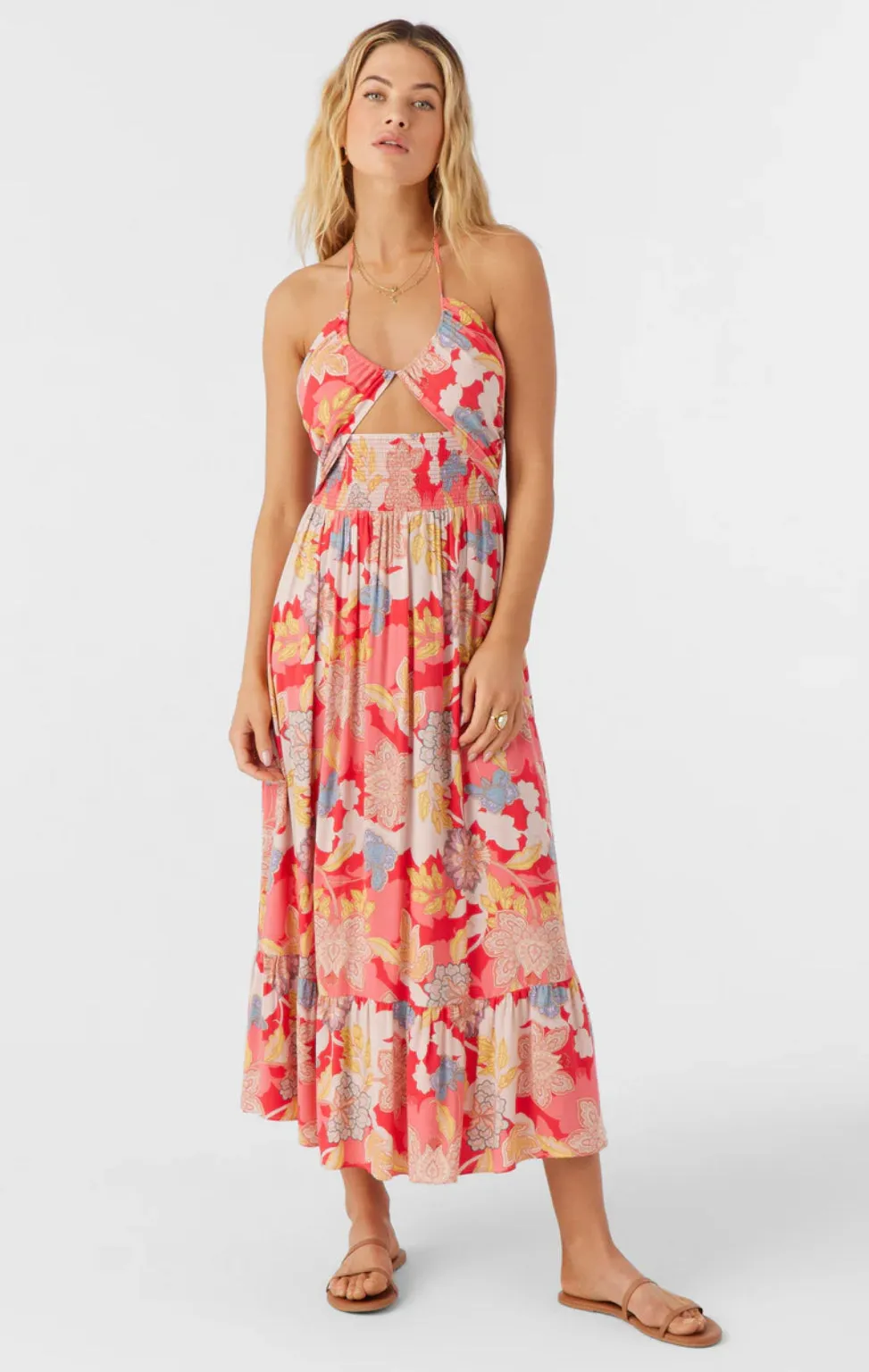 O’NEILL KYNLEE ANTALYA FLORAL MIDI DRESS