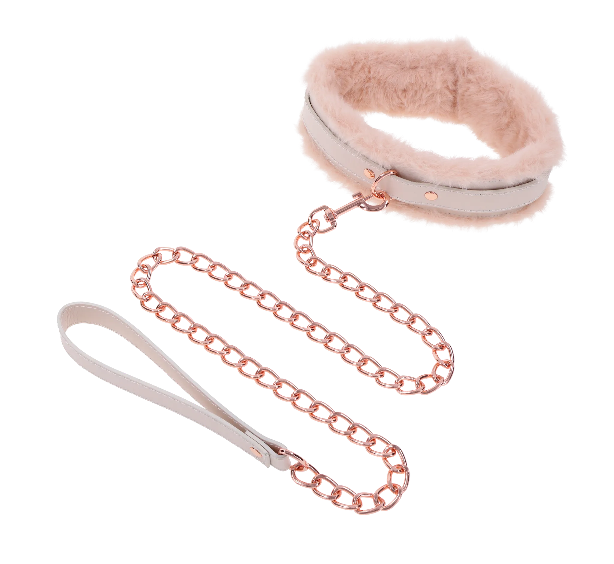 Peaches ‘n CreaMe Fur Collar & Leash