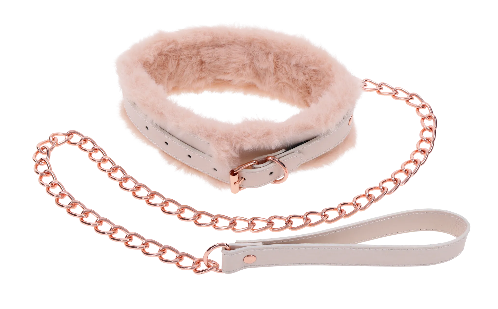 Peaches ‘n CreaMe Fur Collar & Leash