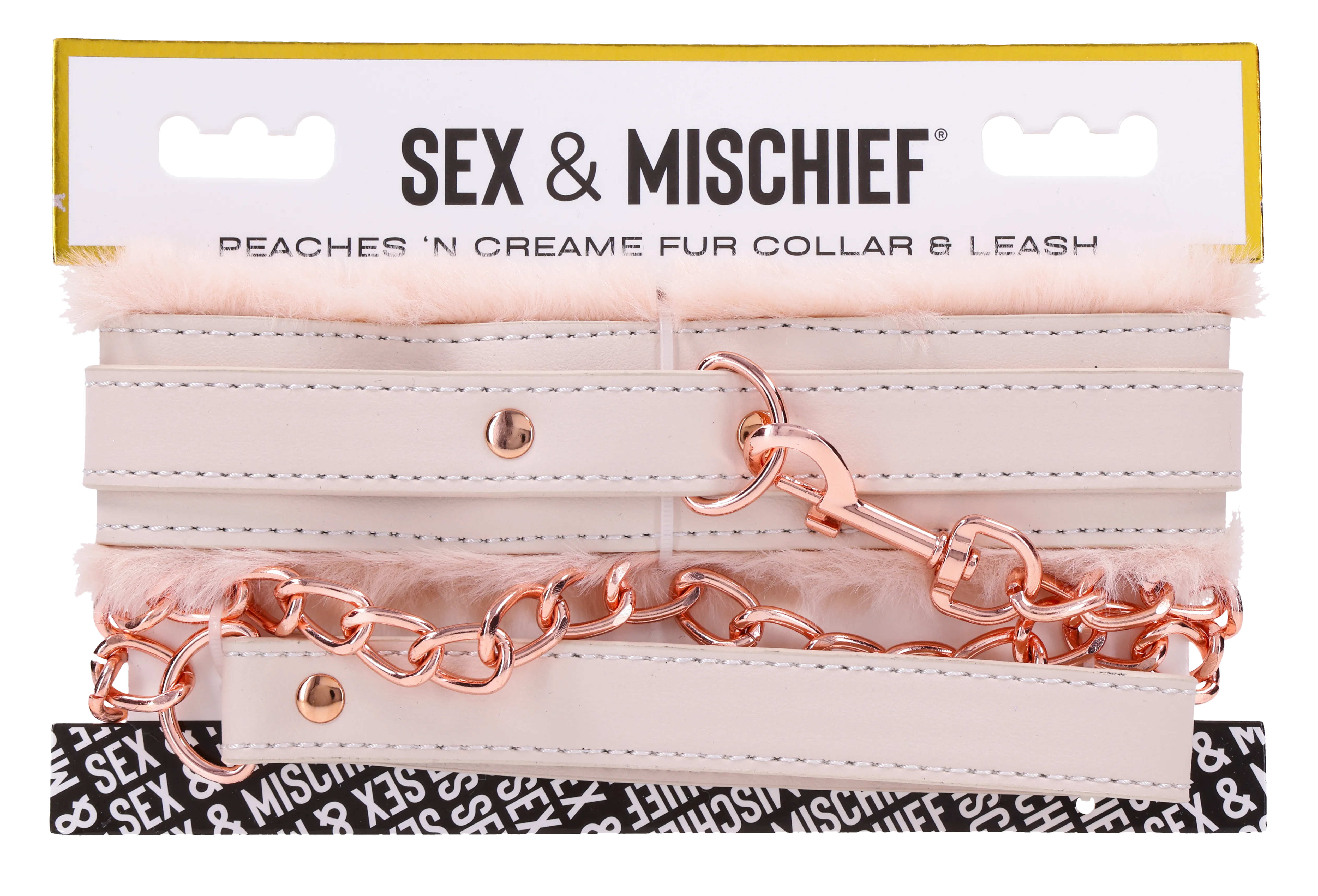 Peaches ‘n CreaMe Fur Collar & Leash