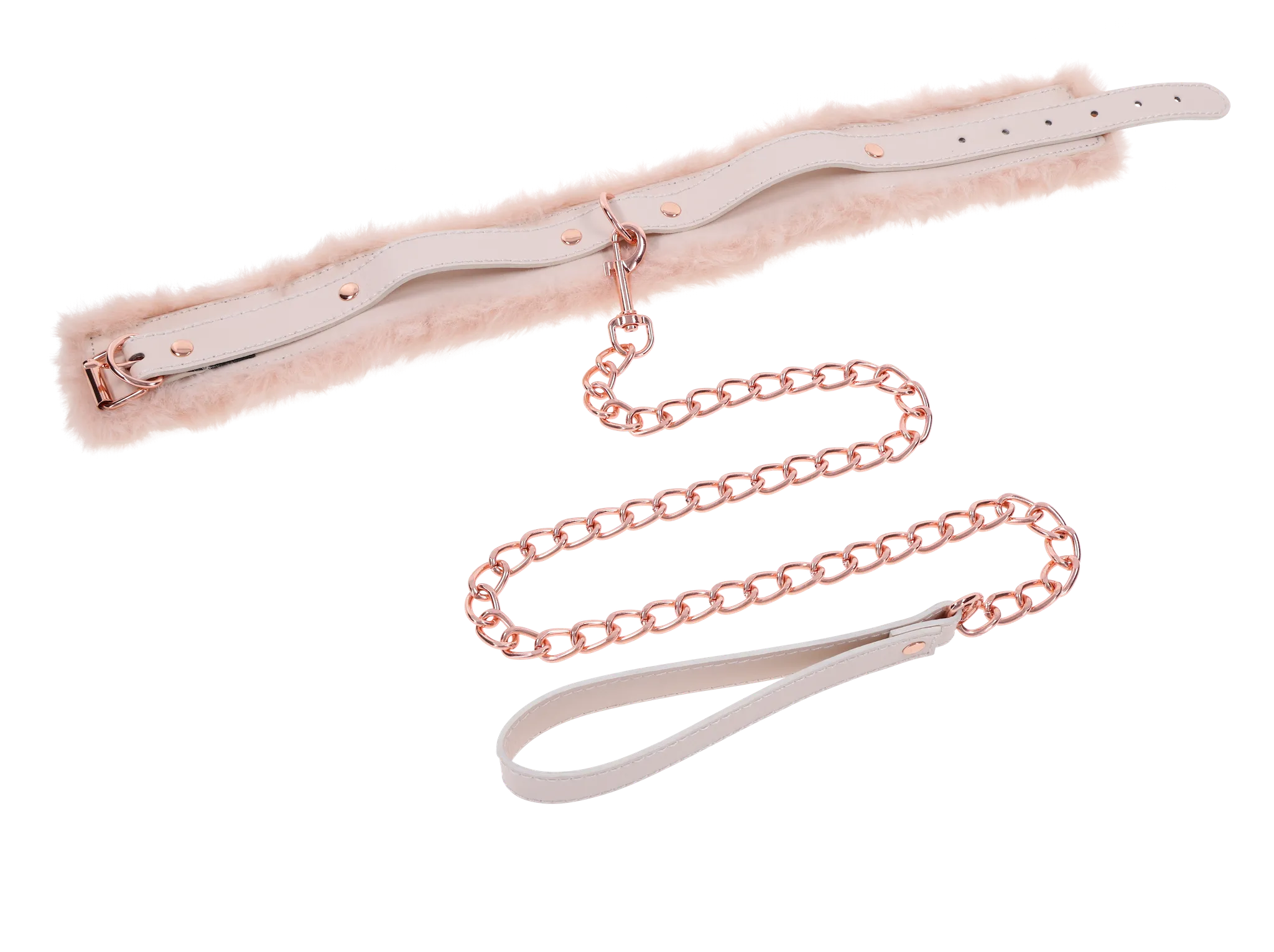 Peaches ‘n CreaMe Fur Collar & Leash
