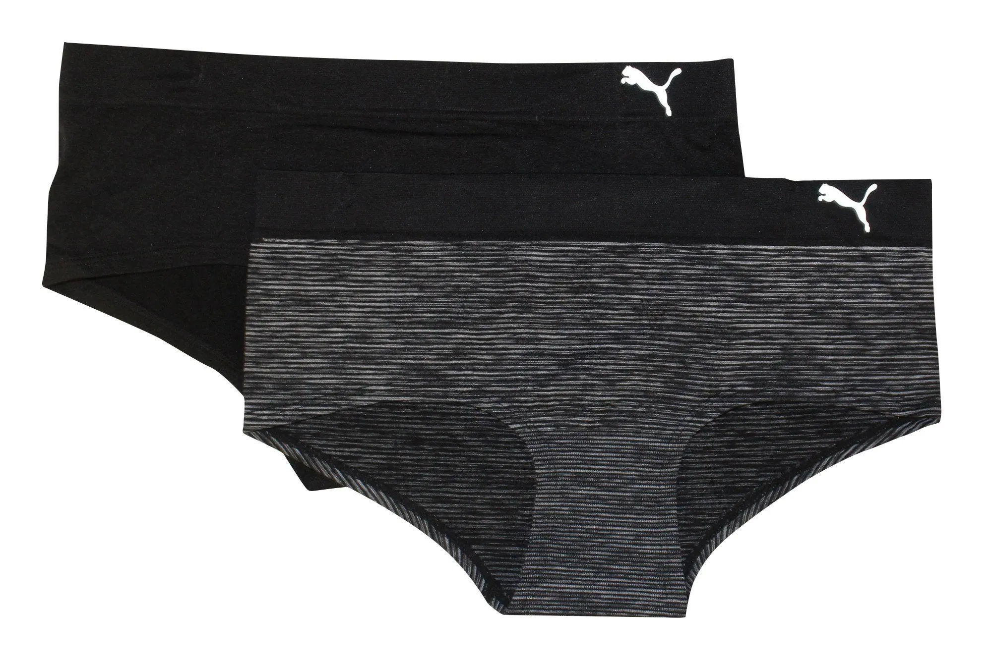 Puma Women's 2-Pack Seamless Super Soft Sport Stretch Hipster Panty