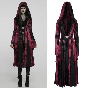 Punk Rave Gothic Vintage Tie-dye Long Coat WY-1392