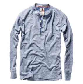 Relwen Ringspun Henley Lt. Blue