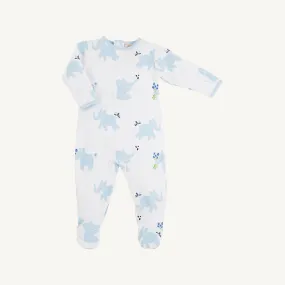 Rock Me Romper - Precious Peanuts (Blue) with Buckhead Blue