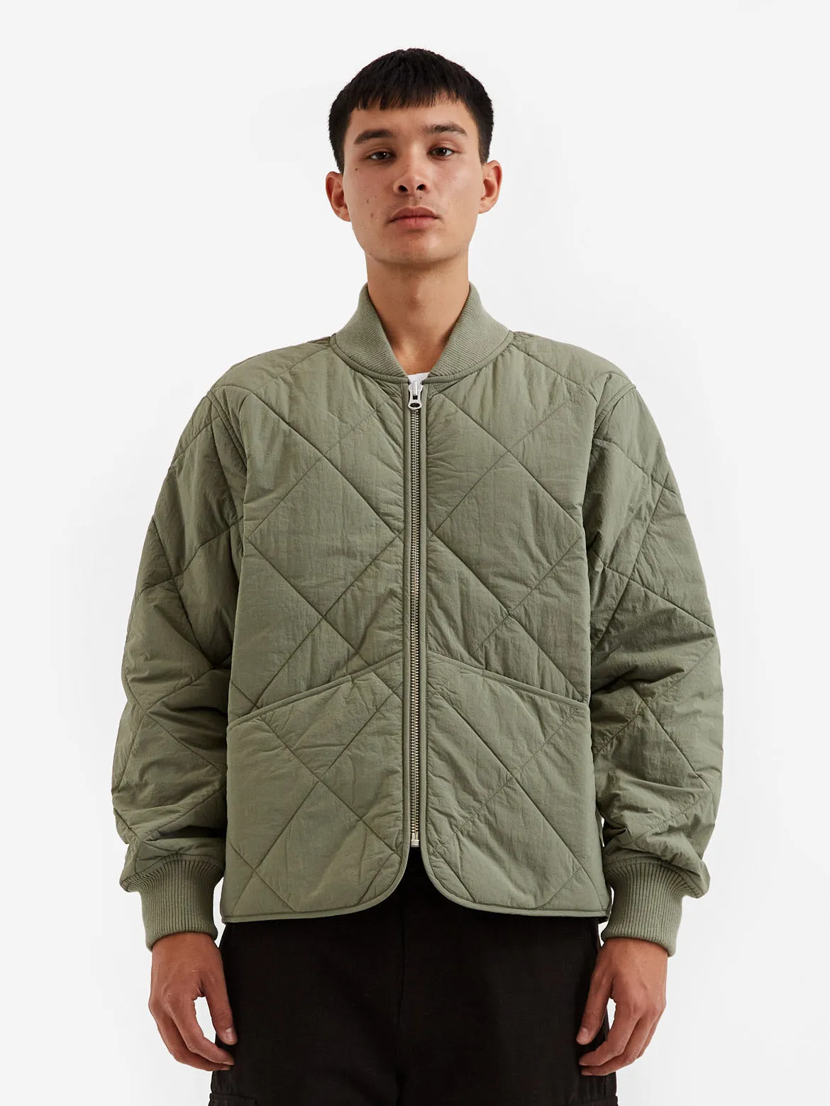 Stussy Dice Quilted Liner Jacket - Olive