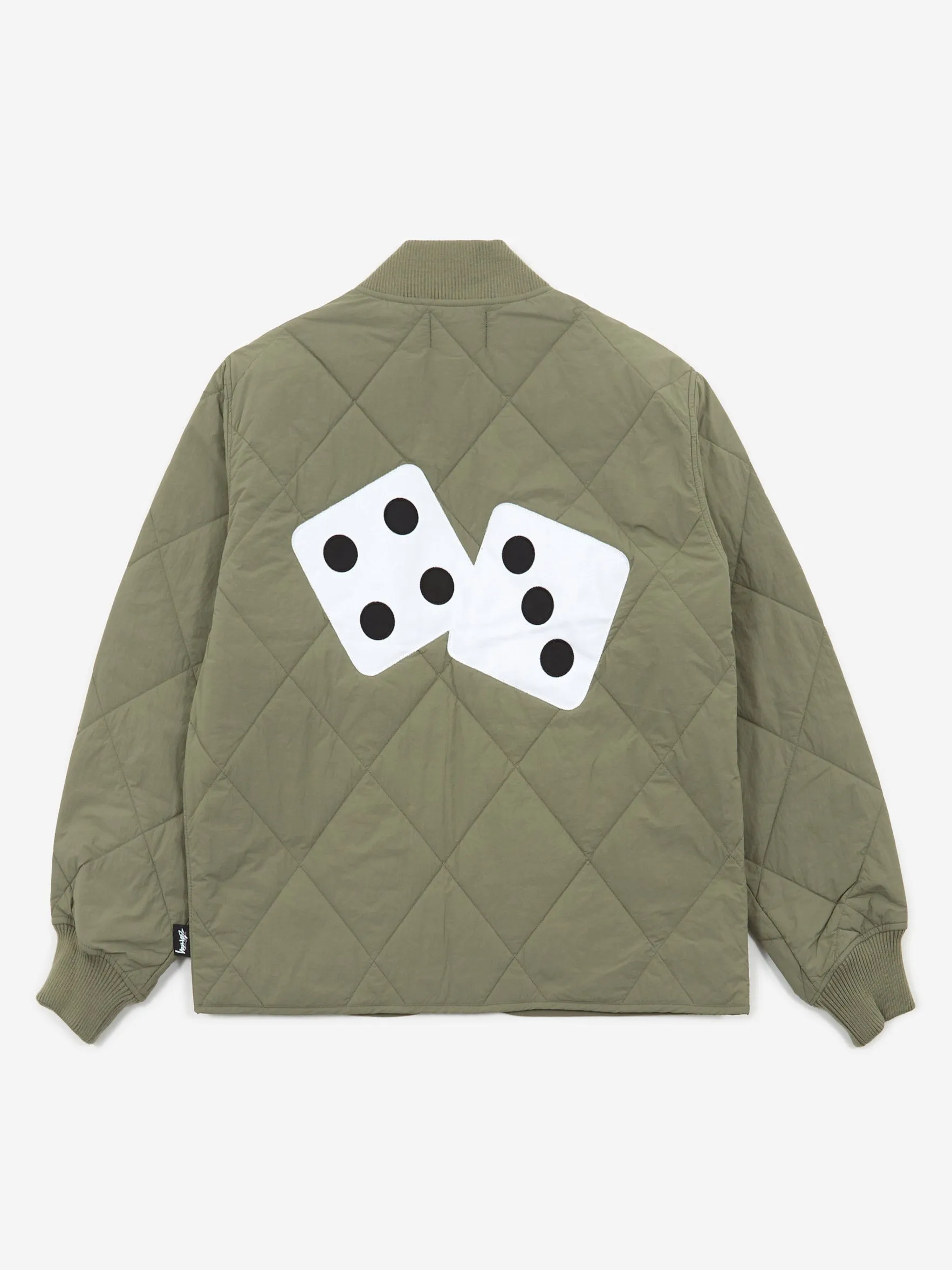 Stussy Dice Quilted Liner Jacket - Olive