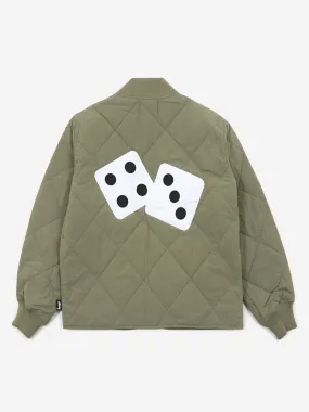 Stussy Dice Quilted Liner Jacket - Olive