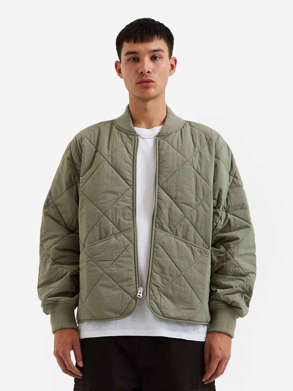 Stussy Dice Quilted Liner Jacket - Olive
