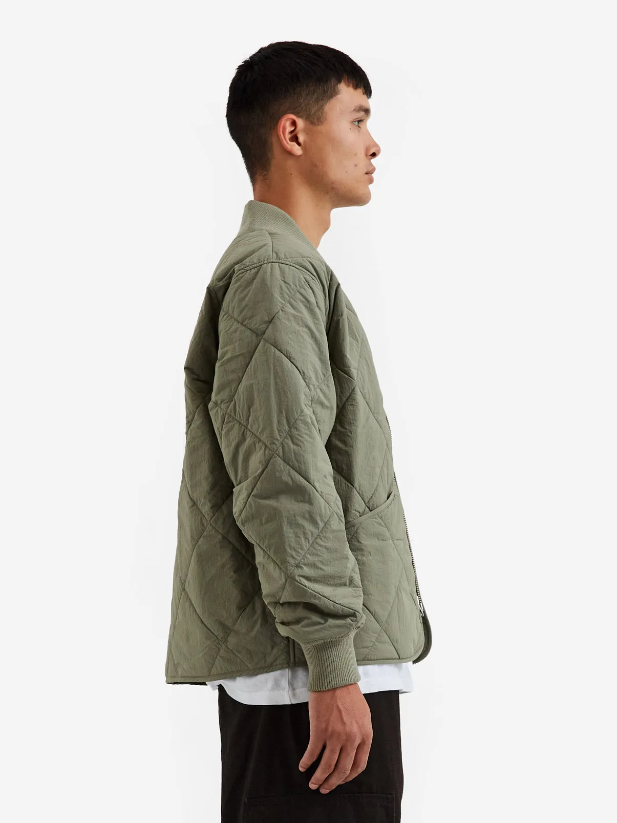 Stussy Dice Quilted Liner Jacket - Olive