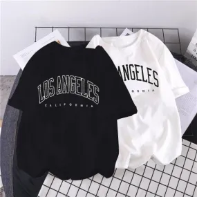 Urban Vibe Los Angele Drop Shoulder Oversized Cool Aesthetic Tshirt For Mens