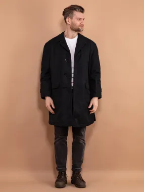 Vintage 70's Men Mac Coat in Blue